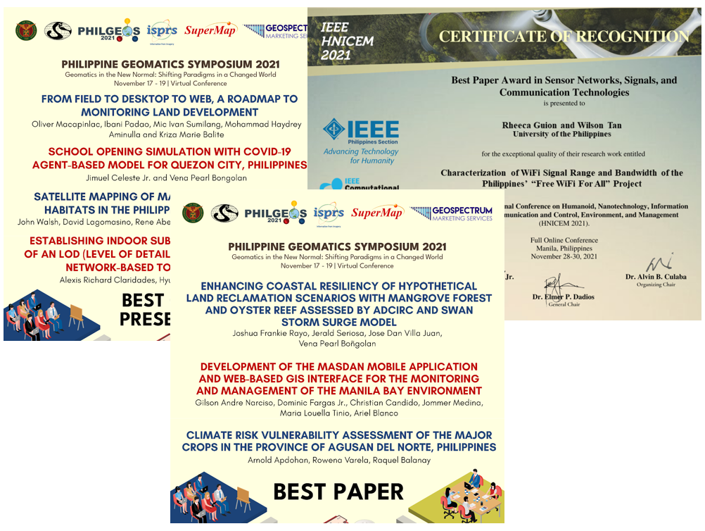 DCS papers garner awards in November conferences