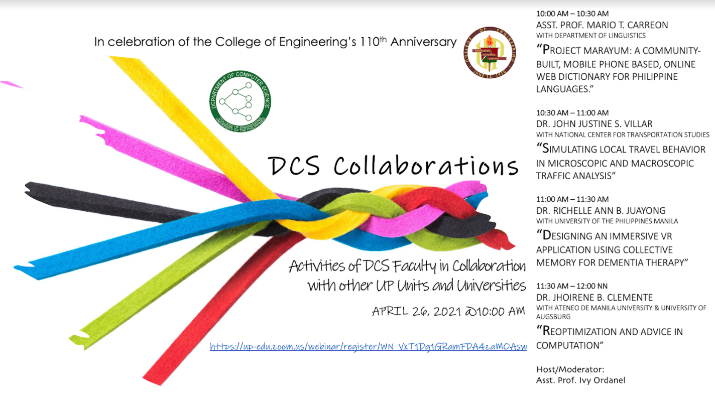 CoE@110: DCS Collaborations