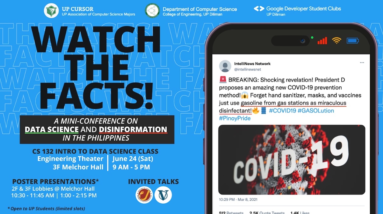 Watch The Facts! A Mini-Conference on Data Science and Disinformation in the Philippines